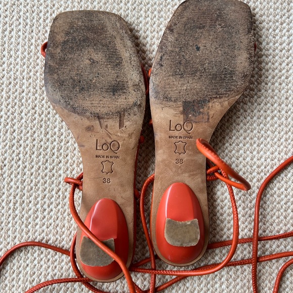 LOQ Roma Sandals Heels in Paprika 38/7.5 - Picture 4 of 4